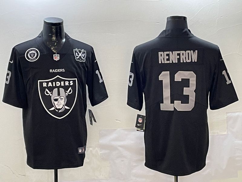 Men Oakland Raiders #13 Renfrow Black Nike Team Logo 2025 NFL Jersey style 4->oakland raiders->NFL Jersey